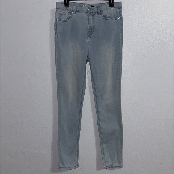 DG2 Diane Gilman Jeans Women’s Size 8T Light Wash Straight Leg Stretch Denim - Picture 1 of 6
